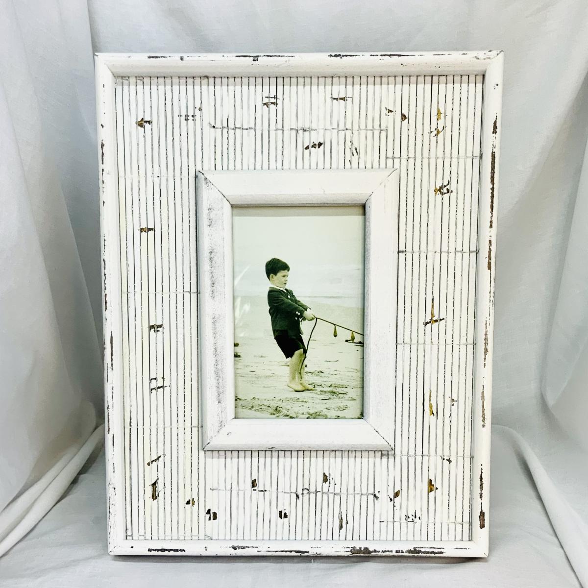 White Wooden Photo Frame • Natural Inspirations